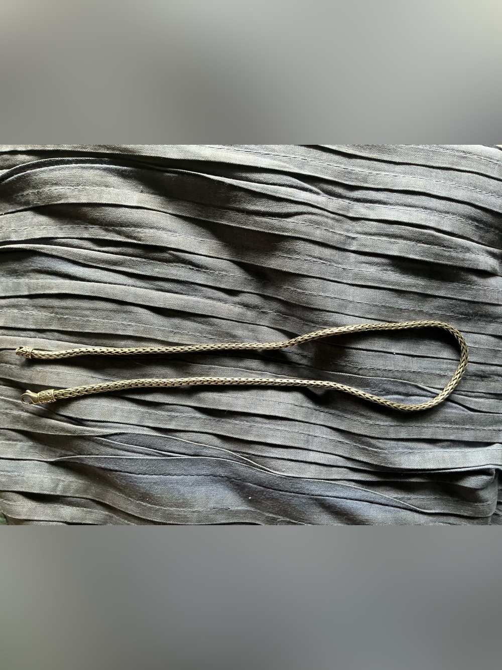 John Hardy Silver Braided Chain Necklace 18 Inches.